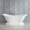 Baignoire îlot à double dos avec base - 175 cm x 73 cm - Ryther