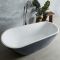 Baignoire îlot – Gris pierre - 167 cm x 73 cm - Witton