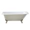 Baignoire semi-îlot d’angle rétro – 168,5 cm x 75 cm – Choix de couleurs et de finition des pieds – Angle droit ou gauche – Legend