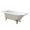 Baignoire semi-îlot d’angle rétro – 168,5 cm x 75 cm – Choix de couleurs et de finition des pieds – Angle droit ou gauche – Legend