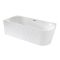 Baignoire semi-îlot  d’angle cannelée – 170 cm x 80 cm – Choix de finition du trop-plein et option d’angle droit ou gauche - Florence