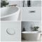 Baignoire îlot double dos moderne - Ovale - 170 x 75 cm - Covelly