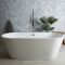 Baignoire îlot double dos moderne - Ovale - 170 x 75 cm - Covelly