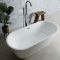 Baignoire îlot double dos moderne - Ovale - 170 x 75 cm - Covelly