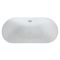 Baignoire îlot double dos moderne - Ovale - 150 x 75 cm - Otterton