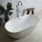 Baignoire îlot double dos moderne - Ovale - 150 x 75 cm - Otterton