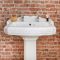 Lavabo rétro sur colonne – 59 cm x 49,5 cm – 2 trous - Windsor