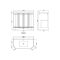 Meuble de salle de bain rétro – Avec plan de travail en marbre blanc – 102 cm – Choix de finitions et de vasques – Old London