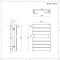 Sèche-serviettes design plat – Anthracite – 60 cm x 40 cm – Lustro
