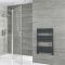 Sèche-serviettes design plat – Anthracite – 82,5 cm x 60 cm – Lustro