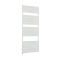 Sèche-serviettes design électrique – Barre plates – Blanc – Choix de tailles, d’élément chauffant et de cache-câble – Lustro