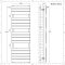 Sèche-serviettes design plat – Noir – 150 cm x 60 cm – Lustro