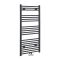 Sèche-serviettes à raccordement central – Anthracite – 118,8 x 50 cm - Neva