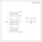 Sèche-serviettes plat – Anthracite – 100 cm x 40 cm - Artle