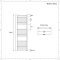 Sèche-serviettes électrique plat – Chromé – 120 cm x 50 cm - Kent