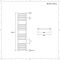 Sèche-serviettes électrique plat – Blanc – 160 cm x 50 cm – Ive