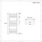 Sèche-serviettes électrique plat – Blanc – 100 cm x 60 cm - Ive