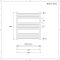 Sèche-serviettes électrique plat – Blanc – 100 cm x 100 cm - Ive