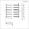 Sèche-serviettes design aluminium – Blanc – 120 cm x 50 cm - Tika
