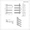 Sèche-serviettes design aluminium – Anthracite – 80 cm x 50 cm - Tika