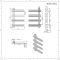 Sèche-serviettes design aluminium – Blanc – 80 cm x 50 cm - Tika
