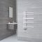 Sèche-serviettes design aluminium – Blanc – 80 cm x 50 cm - Tika
