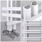 Sèche-serviettes design aluminium – Blanc – 80 cm x 50 cm - Tika