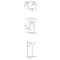 Lavabo totem moderne – Blanc brillant – 54 cm x 44 cm – 1 trou – RAK Illusion x Hudson Reed