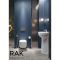 Lavabo totem moderne – Blanc brillant – 54 cm x 44 cm – 1 trou – RAK Illusion x Hudson Reed