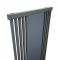 Lublin - Radiateur Vertical Design Gris Pierre Avec Miroir 190cm x 64cm