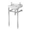 Lavabo sur pieds rétro – 51,5 cm – Chromé - 2 trous – Richmond