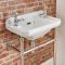 Lavabo sur pieds rétro – 51,5 cm – Chromé - 2 trous – Richmond