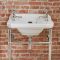 Lavabo sur pieds rétro – 51,5 cm – Chromé - 2 trous – Richmond