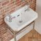 Lavabo sur pieds rétro – 51,5 cm – Chromé - 2 trous – Richmond