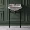 Lavabo sur pieds rétro – 56 cm – Noir – 1 trou - Richmond