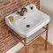 Lavabo sur pieds rétro – 56 cm – Cuivré – 1 trou pour la robinetterie – Richmond