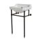 Lavabo sur pieds rétro – 56 cm – Noir – 3 trous - Richmond