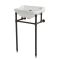 Lavabo sur pieds rétro – 50 cm – Noir – 1 trou - Richmond