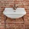 Lavabo sur pieds rétro – 50 cm – Cuivré – 1 trou pour la robinetterie – Richmond