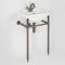 Lavabo sur pieds rétro – 50 cm – Bronze huilé - 1 trou - Richmond