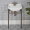 Lavabo sur pieds rétro – 50 cm – Bronze huilé - 1 trou - Richmond