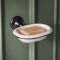 Porte-savon céramique rétro – Noir - Elizabeth