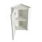Armoire de toilette d’angle avec miroir – Blanc – 65 cm x 45,9 cm - Cluo