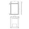 Miroir chauffant éclairé LED – 26 watts – 50 cm x 70 cm