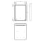 Miroir chauffant éclairé LED – Argent – 21 watts – 50 cm x 70 cm