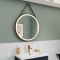 Miroir rond chauffant éclairé LED – Laiton brossé – 21 watts – 60 cm