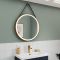 Miroir rond chauffant éclairé LED – Laiton brossé – 21 watts – 60 cm