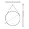 Miroir rond chauffant éclairé LED – Chromé – 21 watts – 80 cm