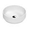 Vasque ronde moderne – Blanc mat – 35 cm – Non pré-percée