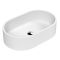 Vasque ovale moderne – Blanc mat – 56,5 cm x 35 cm – Non pré-percée